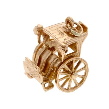 Pre-Owned Vintage 1963 9ct Yellow Gold Carriage Charm