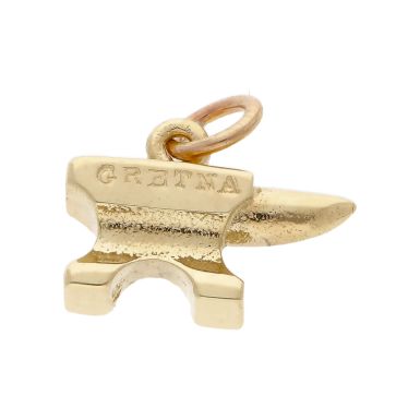Pre-Owned 9ct Yellow Gold Gretna Green Anvil Charm