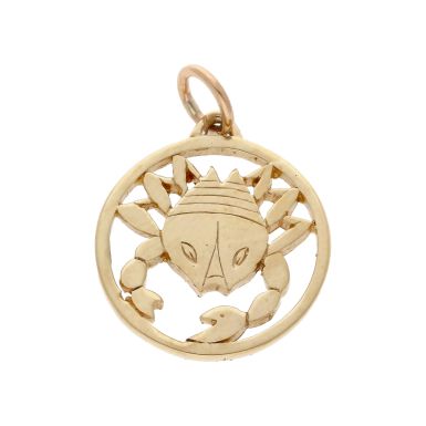 Pre-Owned 9ct Yellow Gold Scorpio Horoscope Pendant