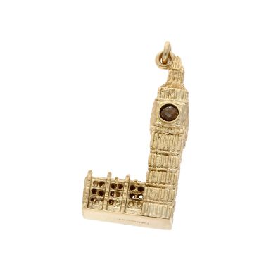 Pre-Owned 9ct Yellow Gold London Big Ben & Westminster Charm