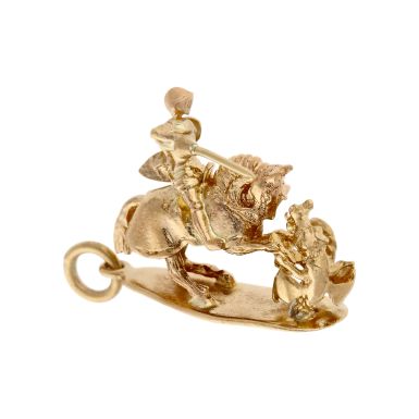 Pre-Owned Vintage 1972 9ct Gold St.George & Dragon Charm