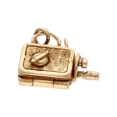 Pre-Owned 9ct Yellow Gold Opening Camera Charm