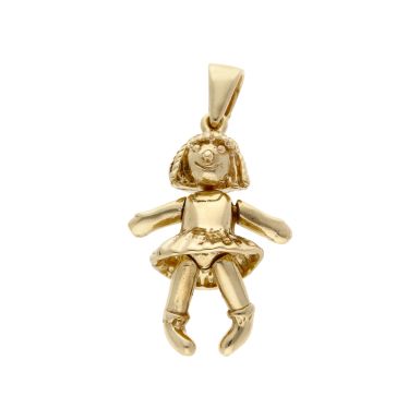 Pre-Owned 9ct Yellow Gold Doll Pendant