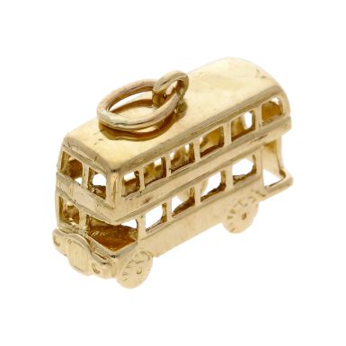 Pre-Owned 9ct Yellow Gold Double Decker Bus Charm