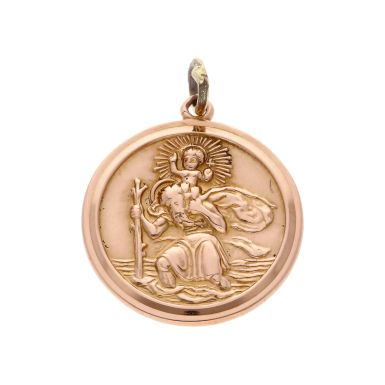 Pre-Owned 9ct Gold St Christopher Pendant