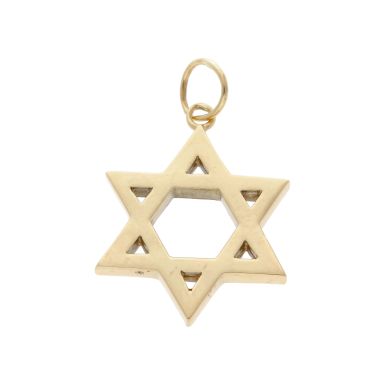 Pre-Owned 9ct Yellow Gold Star Of David Pendant