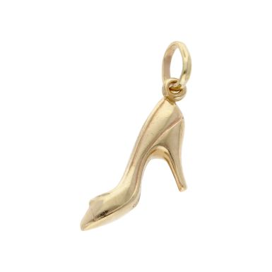 Pre-Owned 9ct Yellow Gold Hollow High Heel Shoe Charm