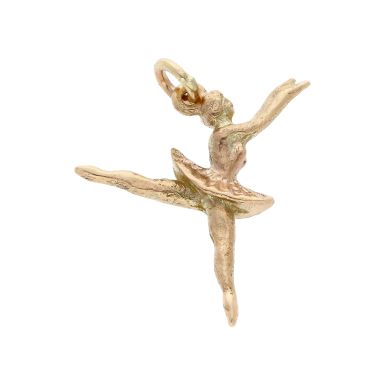 Pre-Owned 9ct Yellow Gold Ballerina Charm