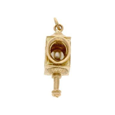 Pre-Owned Vintage 1965 9ct Yellow Gold Pearl Lantern Charm