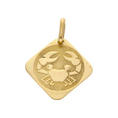 Pre-Owned 18ct Yellow Gold Cancer Crab Horoscope Pendant