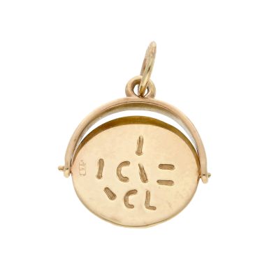 Pre-Owned 9ct Yellow Gold I Love You Spinner Charm