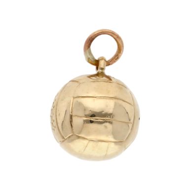 Pre-Owned 9ct Yellow Gold Hollow Football Charm