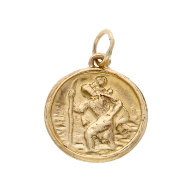Pre-Owned 9ct Gold Lightweight Hollow St.Christopher Pendant