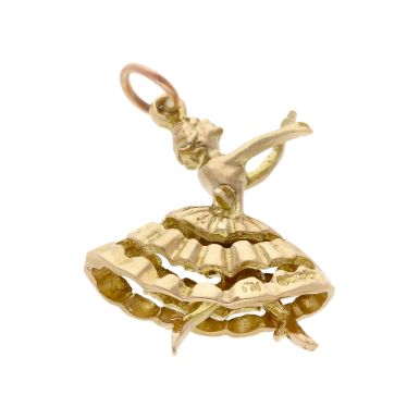 Pre-Owned Vintage 1961 9ct Yellow Gold Dancer Charm