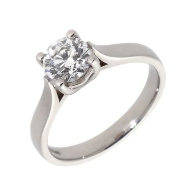 Pre-Owned 18ct White Gold 1.01 Carat Diamond Solitaire Ring