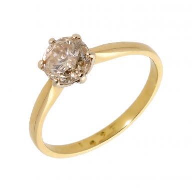 Pre-Owned 18ct Yellow Gold 1.25 Carat Diamond Solitaire Ring