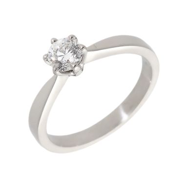 Pre-Owned Platinum 0.50 Carat Diamond Solitaire Ring