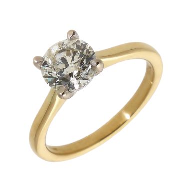Pre-Owned 18ct Yellow Gold 1.38 Carat Diamond Solitaire Ring