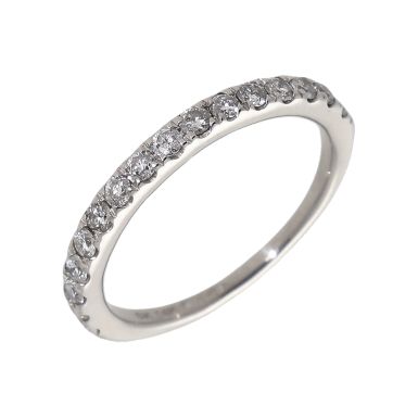 Pre-Owned 14ct White Gold 0.40 Carat Diamond Half Eternity Ring