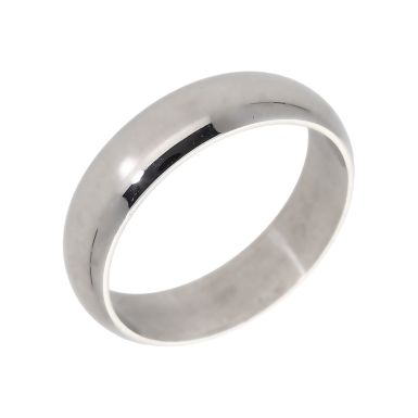 Pre-Owned 18ct White Gold 6mm Wedding Band Ring