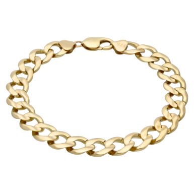 Pre-Owned 9ct Yellow Gold 10 Inch Curb Bracelet