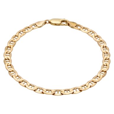 Pre-Owned 9ct Yellow Gold 7.5 Inch Hollow Anchor Link Bracelet