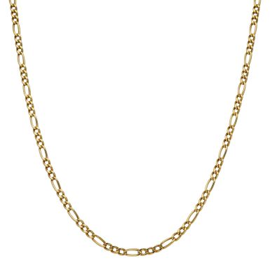 Pre-Owned 18ct Yellow Gold 18 Inch Hollow Figaro Chain Necklace