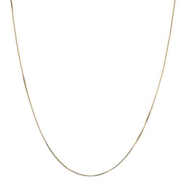 Pre-Owned 9ct Yellow Gold 20 Inch Fine Box Link Chain Necklace