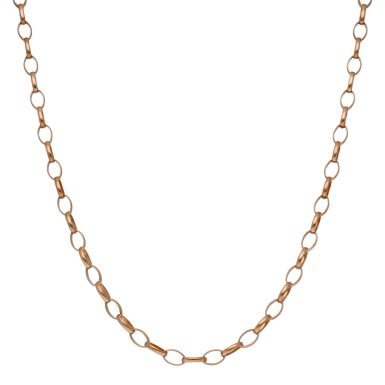 Pre-Owned 9ct Yellow Gold 24 Inch Oval Belcher Chain Necklace