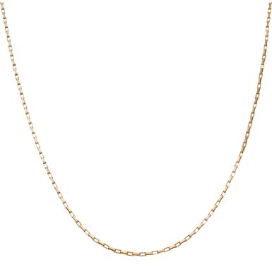 Pre-Owned 9ct Yellow Gold 18 Inch Paper Link Chain Necklace