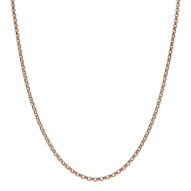 Pre-Owned 9ct Rose Gold 23 Inch Belcher Chain Necklace