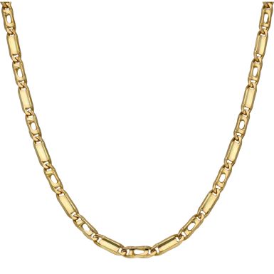 Pre-Owned 18ct Yellow Gold 23 Inch Fancy Link Chain Necklace