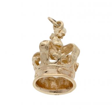 Pre-Owned 9ct Yellow Gold Crown Charm