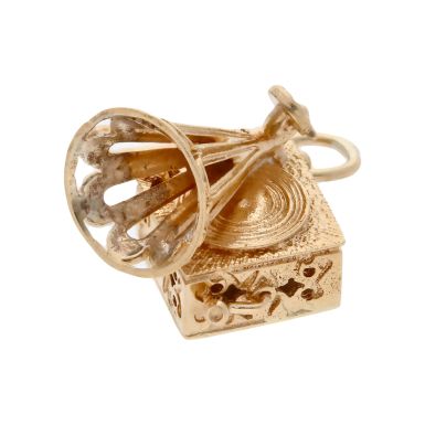 Pre-Owned 9ct Yellow Gold Gramophone Charm