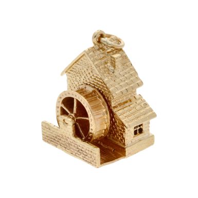 Pre-Owned 9ct Yellow Gold Watermill Charm