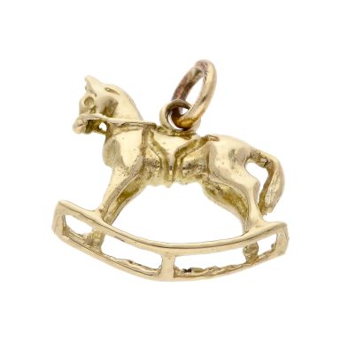 Pre-Owned 9ct Yellow Gold Rocking Horse Charm