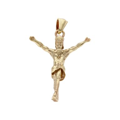 Pre-Owned 9ct Yellow Gold Solid Jesus Pendant