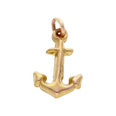 Pre-Owned 9ct Yellow Gold Hollow Anchor Charm