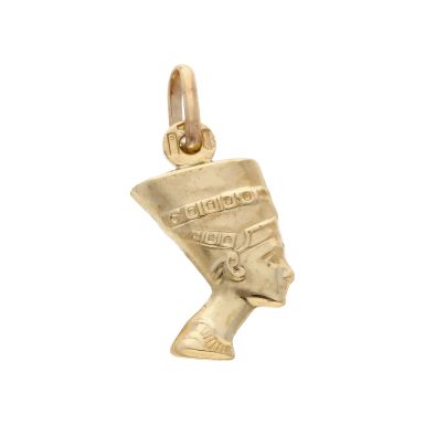 Pre-Owned 9ct Yellow Gold Hollow Nefertiti Charm Pendant