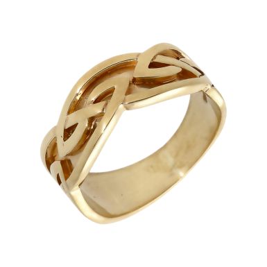 Pre-Owned 9ct Yellow Gold Celtic Design Dress Ring