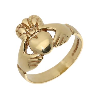 Pre-Owned 9ct Yellow Gold Claddagh Ring