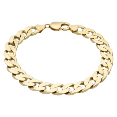 Pre-Owned 9ct Yellow Gold 9.25 Inch Heavy Curb Bracelet
