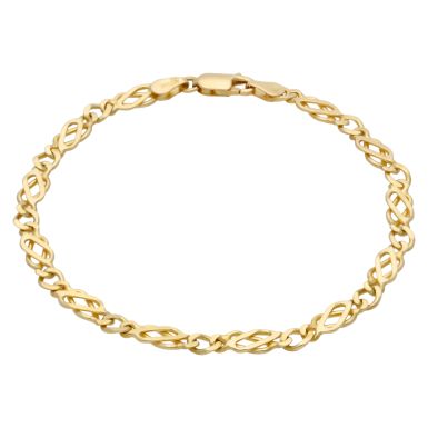 Pre-Owned 9ct Yellow Gold 8 Inch Celtic Link Bracelet