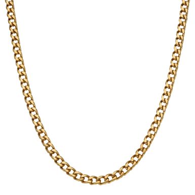 Pre-Owned 9ct Yellow Gold 19.5 Inch Curb Chain Necklace