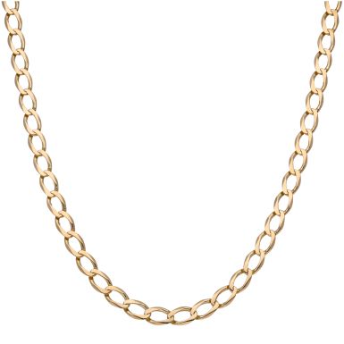 Pre-Owned 9ct Yellow Gold 26 Inch Curb Chain Necklace