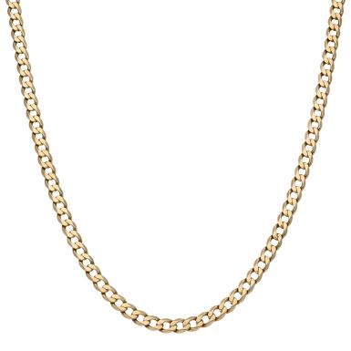 Pre-Owned 9ct Yellow Gold 19 Inch Curb Chain Necklace