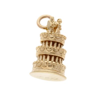Pre-Owned 9ct Yellow Gold Wedding Cake Charm