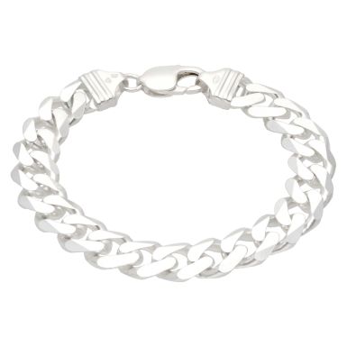 Pre-Owned Silver 8 Inch Curb Bracelet
