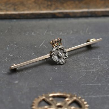 Pre-Owned Vintage Style Crown Brooch