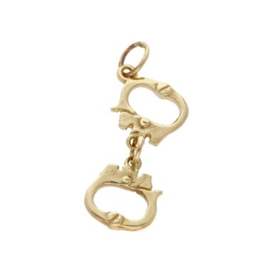 Pre-Owned 9ct Yellow Gold Handcuffs Charm